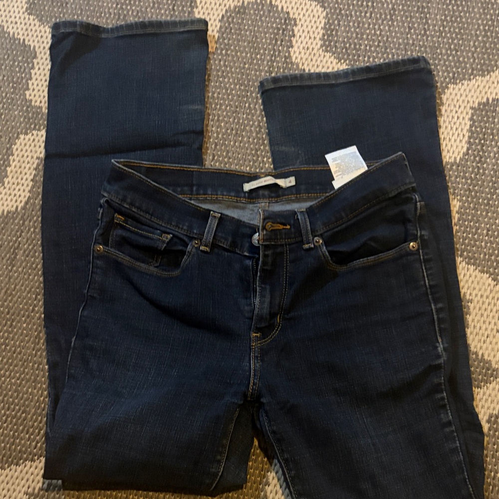 Levi's Dark Blue Boot Cut Jeans for Women